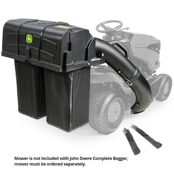 John Deere 42-inch Twin Bagger for 100 Series Tractors - Fast, Easy Attachment - Image 2