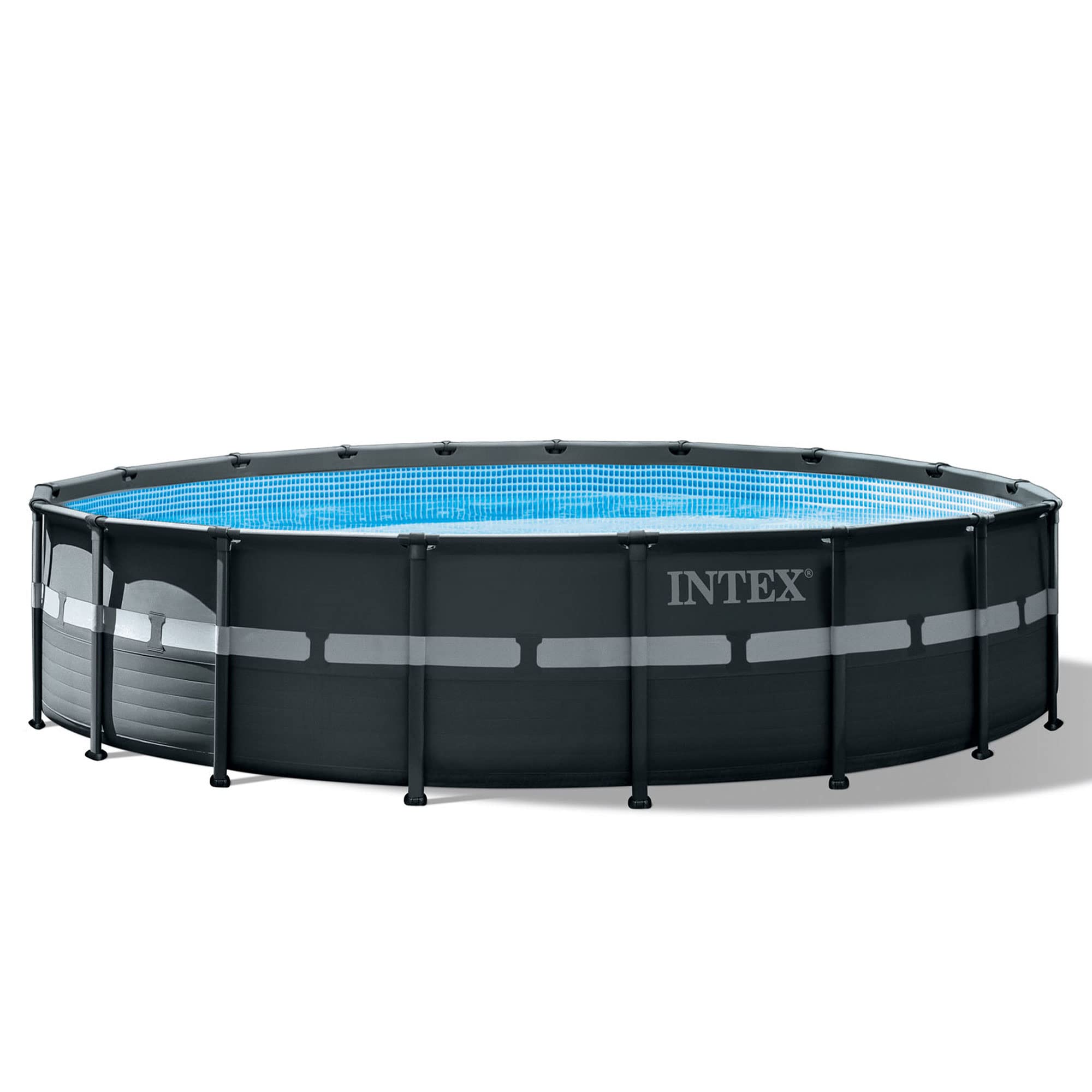 Intex Ultra XTR Frame 18′ x 52″ Above Ground Swimming Pool with Sand Filter Pump, Ladder, Cover, & Maintenance Accessory Kit with Vacuum and Skimmer - Image 8