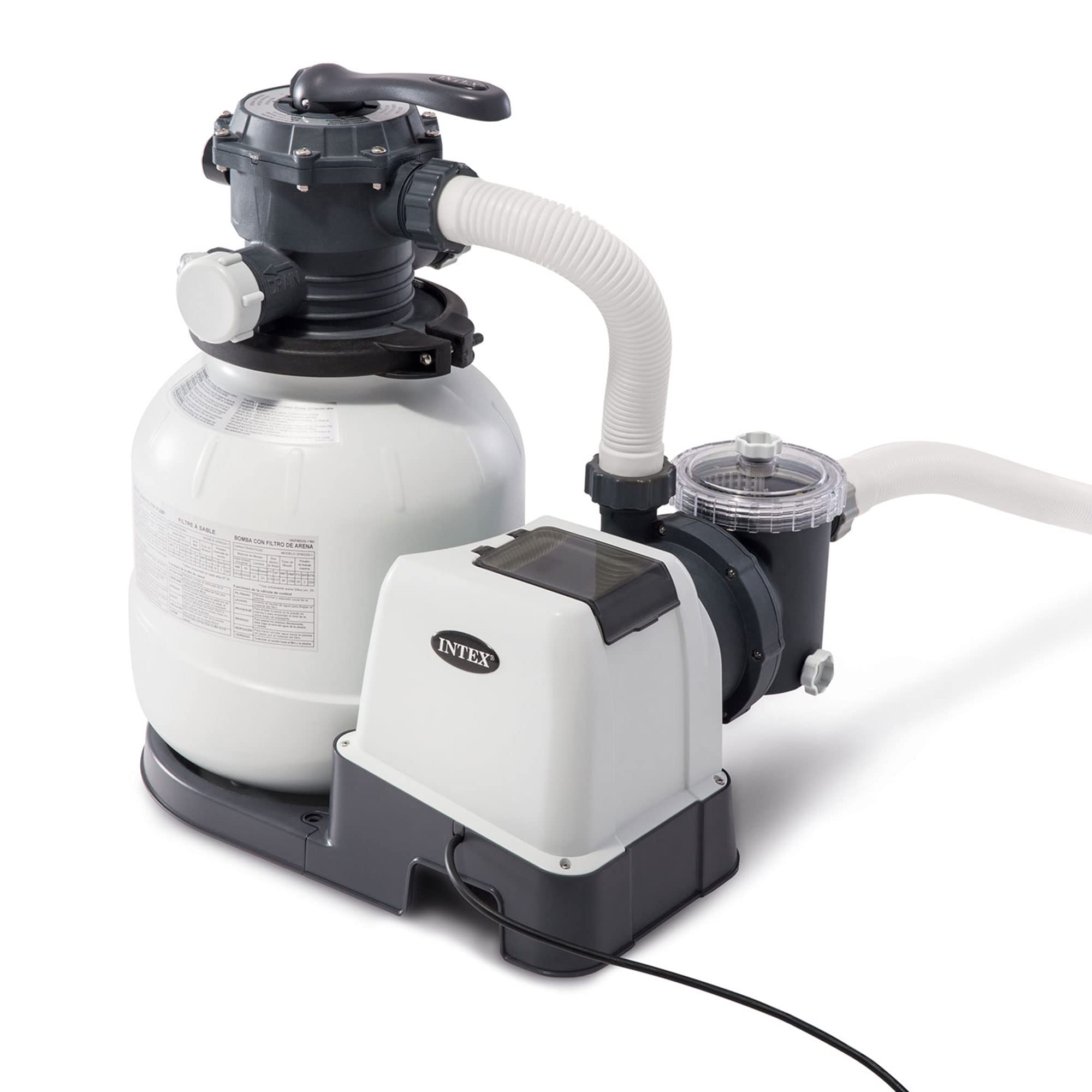 Intex Ultra XTR Frame 18′ x 52″ Above Ground Swimming Pool with Sand Filter Pump, Ladder, Cover, & Maintenance Accessory Kit with Vacuum and Skimmer - Image 5