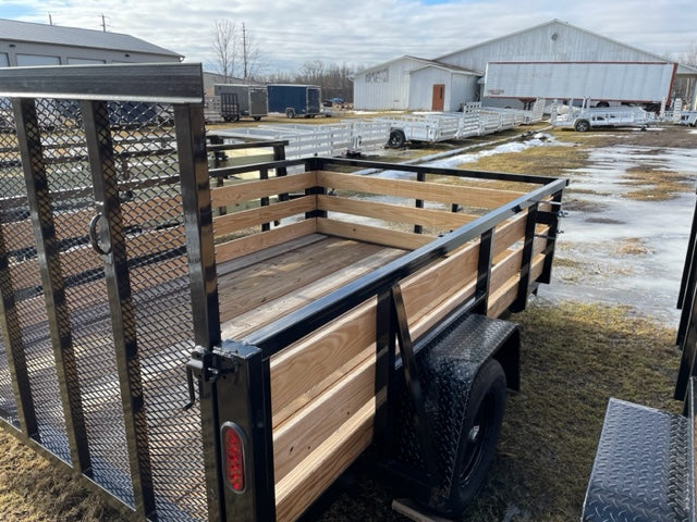 7×10 Heavy-Duty Utility Trailer – Single Axle with Wood Floor & LED Lights - Image 2